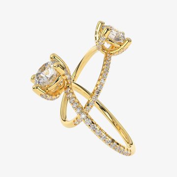 Rose Halo Ring